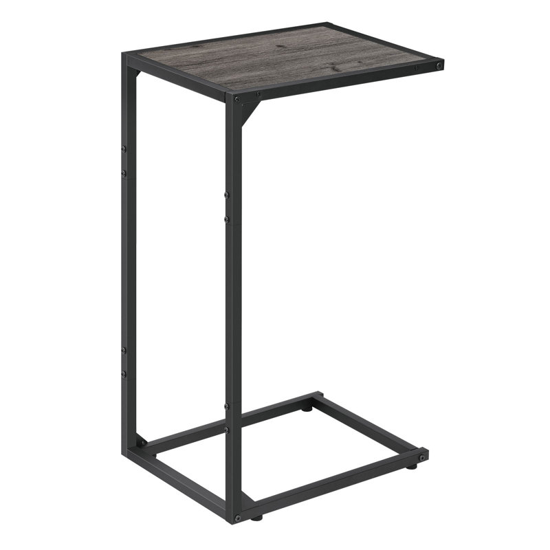 Single - Pack C - Shaped Side Table Gray, High - Rise, Thickened & Reinforced