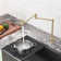 Cedar CASAINC 1.8 GPM Pot Filler Kitchen Faucet with 2 Handle
