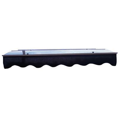 Square Polycarbonate Awning Canopy - 59x34 Rust- For Outdoor Use Door Window 59"x34" Aluminum Brackets Heat Protected