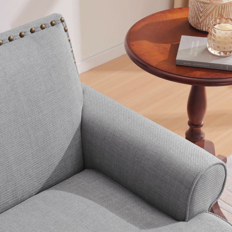 Canapé-causeuse Canapé-lit Mid Century, Gris