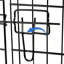 Cage à chien pliable en métal avec plateau en plastique