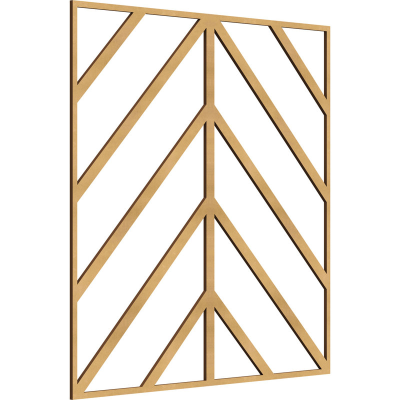 Panneaux muraux en bois Genoa, H 23 3/8 po x l 23 3/8 po x P 1/4 po, Bois