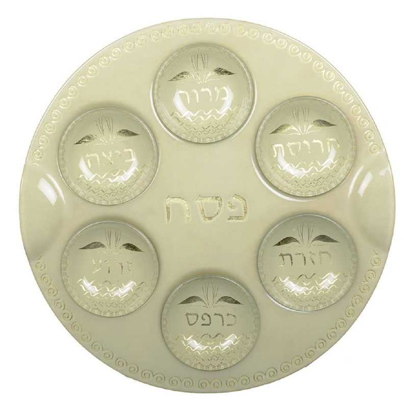 Glass Seder Plates And Sets