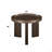 Dark Blond High Gloss & Smoked Oak End Table