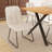 Costner 63" Modern Oak Dining Table Set For Small Spaces, 5-piece Set With Rectangular Table & 4 Padded Leather Chairs, Compact, Sturdy & Easy To Assemble-123027140-123027139