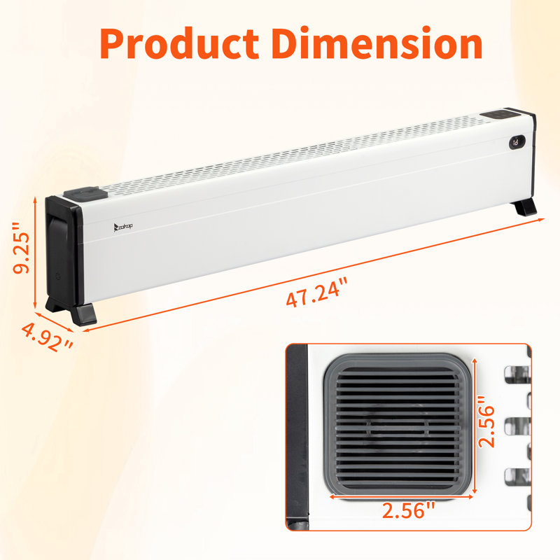 Plinthe chauffante électrique 1500W 48 "1500W