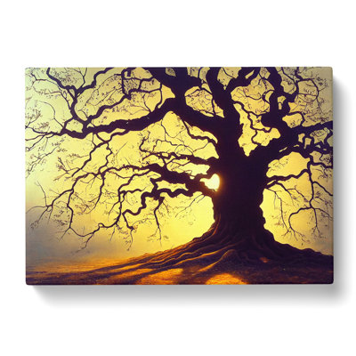 Irresistible Oak Tree - Wrapped Canvas
