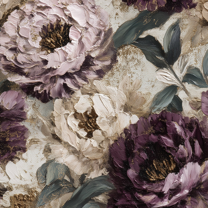 Papier peint floral vert, Peler et coller