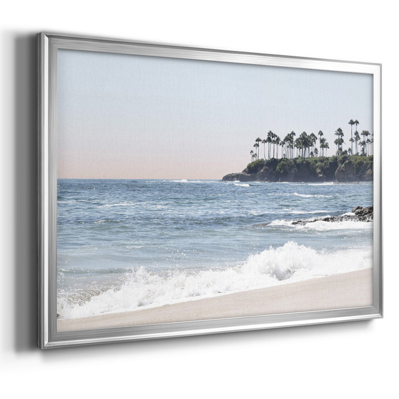 «Distant Palms», reproduction sur toile, H 14 po x l 20 po x P 1,5 po, Argent