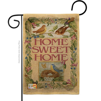 Double Sided 18.5'' H x 13'' W Burlap Garden Flag