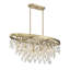  Lustre ovale 8 lumières Livorno en laiton noble