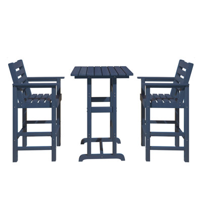 2-person Hdpe Outdoor Oversize Sturdy Bar Set by Arlmont & Co.