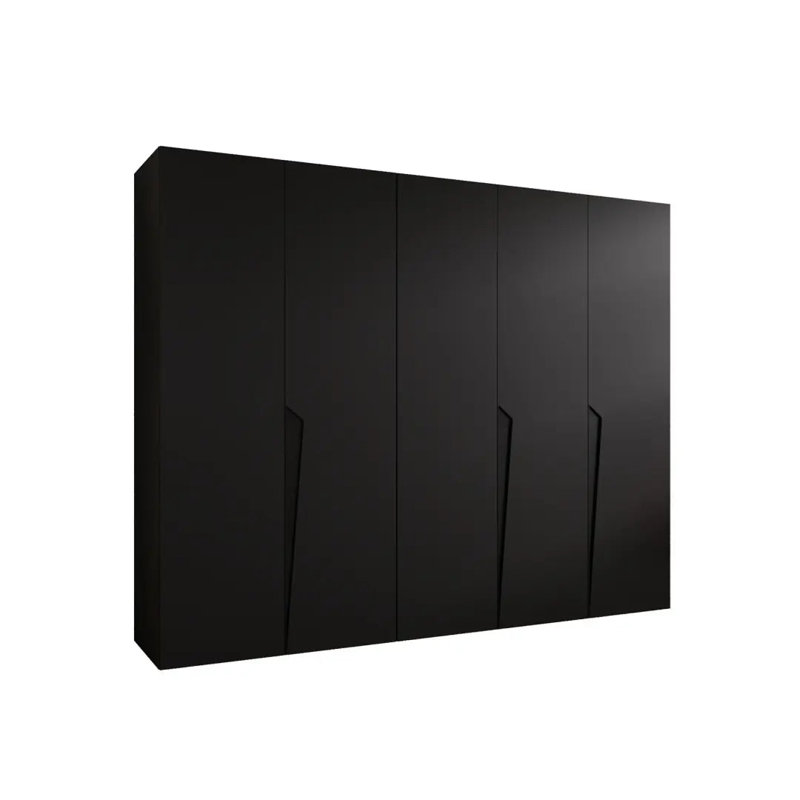 Manufactured Wood Wardrobe, Black
