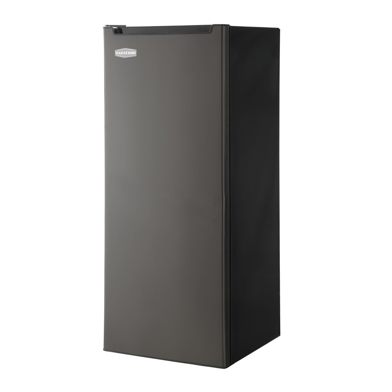 6,5 pieds cubes Congélateur vertical, Acier noir
