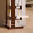 Walnut Modern Solid Wood Rotating Bookshelf