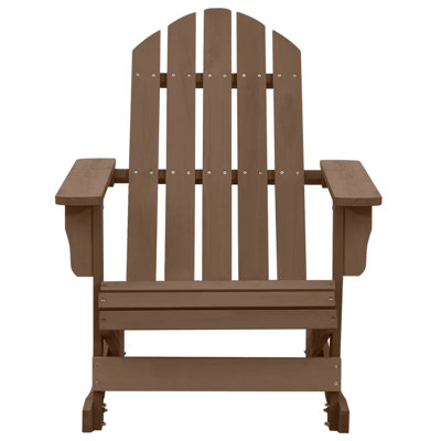 Outdoor Rocking Solid Wood Chair by Breakwater Bay