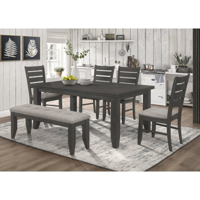 Scheinman Dining Set in Black and Gray