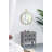 Iron Frame Vertical Round Mirror