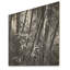 Forêt de bambou monochrome - Art mural en bois de bambou sur bois de pin naturel-1225579033