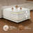 112" Modular Sectional Couchs For Living Room, 5-piece Chenille Sofa Set For Home Furniture, Beige-1532972232-1532972234