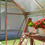 Outsunny Polycarbonate Greenhouse Walk in Slide Door Silver Tone-121411339