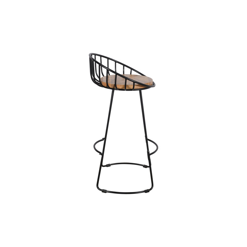 Aadityaram Counter Stool with Metal Frame