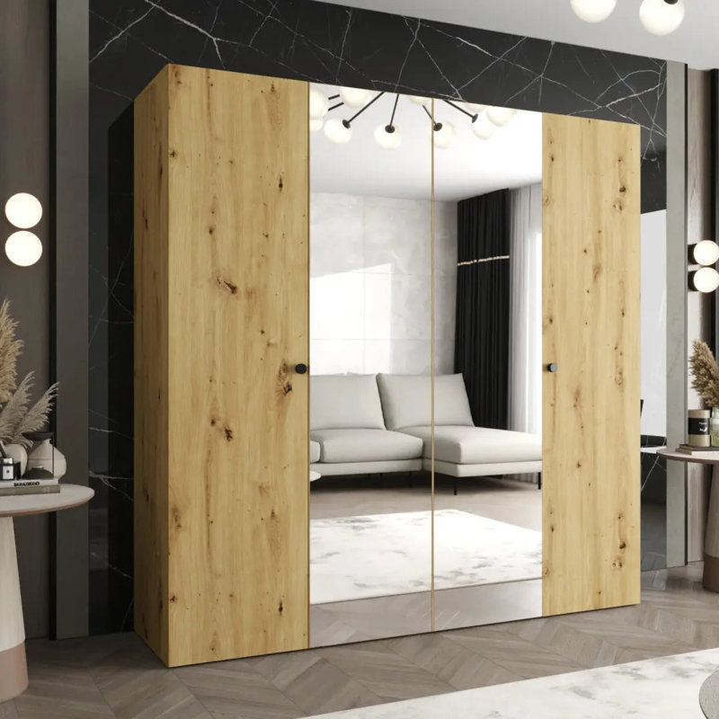 Manufactured Wood Wardrobe, Oak Artisan