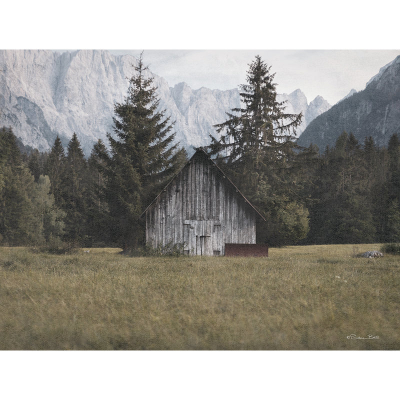 Cabin in the Clearing, 8" H x 12" W