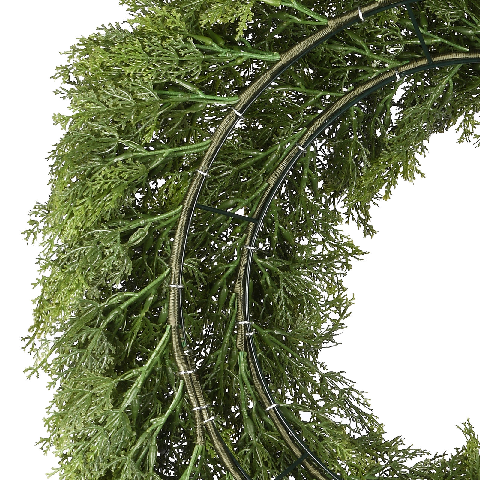 24" Arborvitae Front Door Wreath