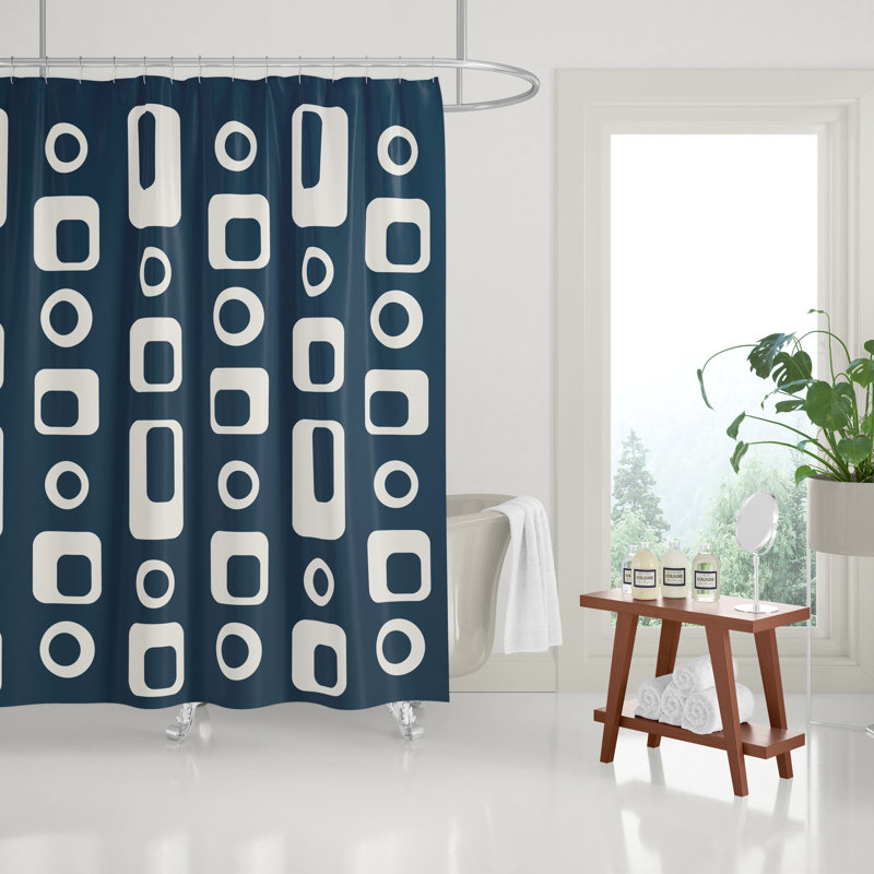 Rideau de douche Mette, Bleu marine