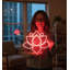  | Enseigne néon fleur de lotus | Fabriqué avec des tubes néon Flex de haute qualité pour un éclairage plus lumineux, plus sûr et plus durable sans scintillement ni surchauffe | 19 x 22 | Rouge