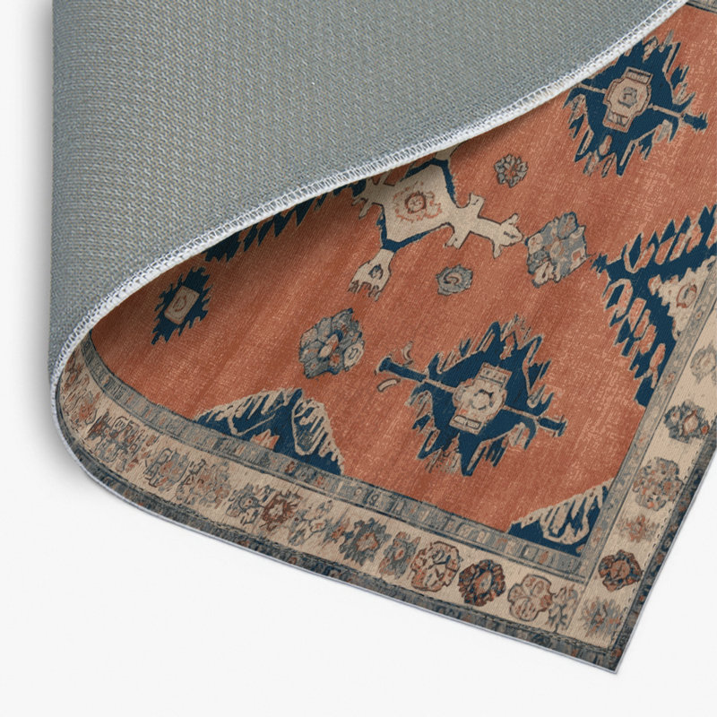 Tapis intérieur et extérieur brun Overdyed