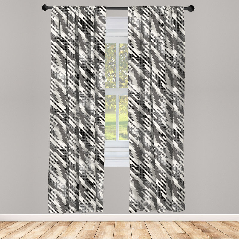 Rideaux à 4 panneaux East Urban Home, L 56 po x L 95 po