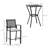 3-Piece Patio Bar Set With Soft Cushions