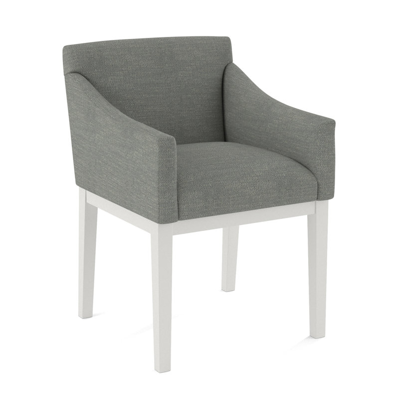 Upholstered Arm Chair, Applause Bravo, White