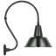 Thomas O'Brien, "Academy 15" Larrabee Barn Light in Matte Black with 16" Soft Copper Bowers Shade-1594979155-1594979158