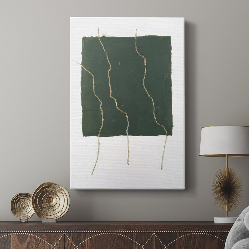 Divided Plot IV -Custom Wrapped Gallery Cavas, 60" H x 40" W