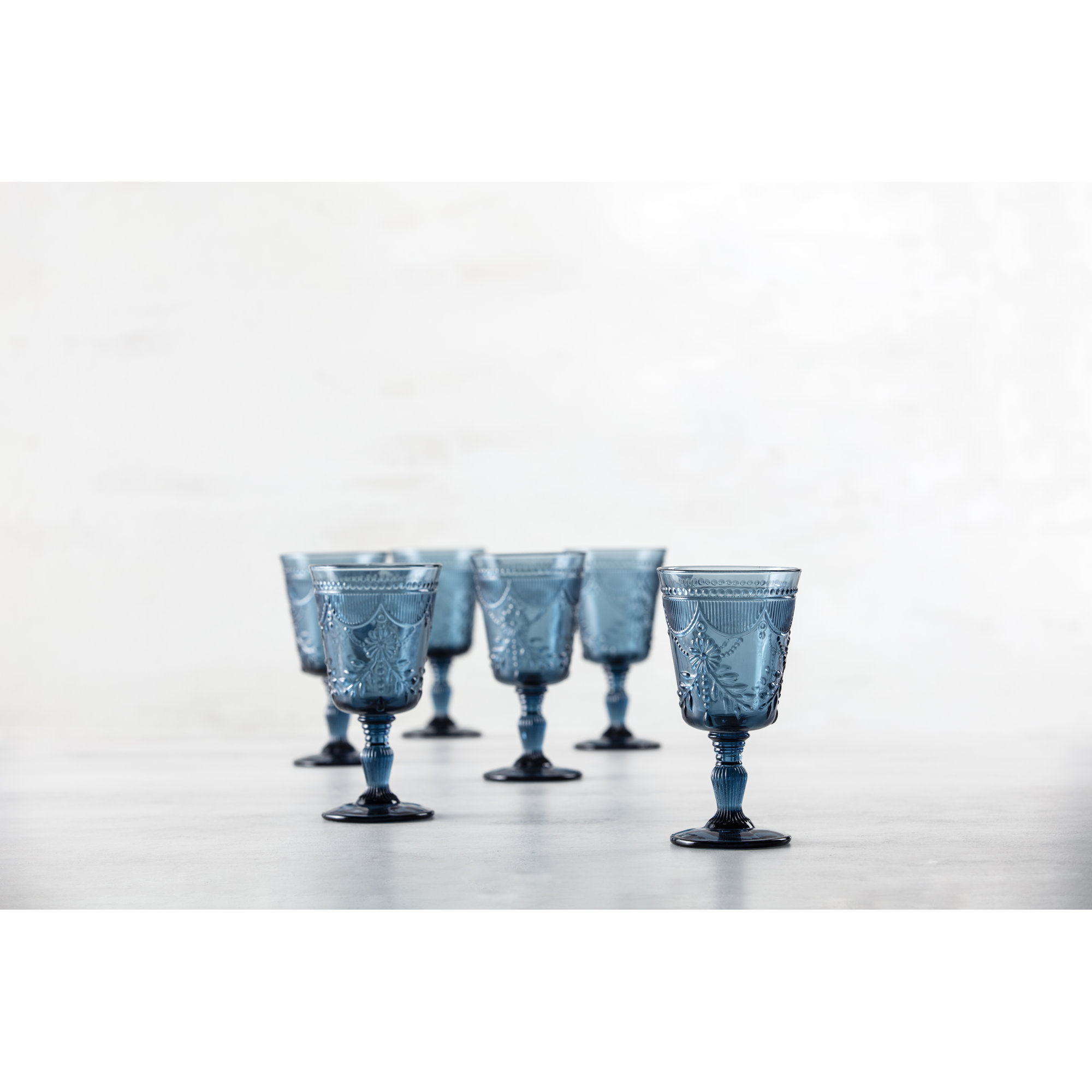 Fortessa Debutante Glass Goblet, Cornflower Blue