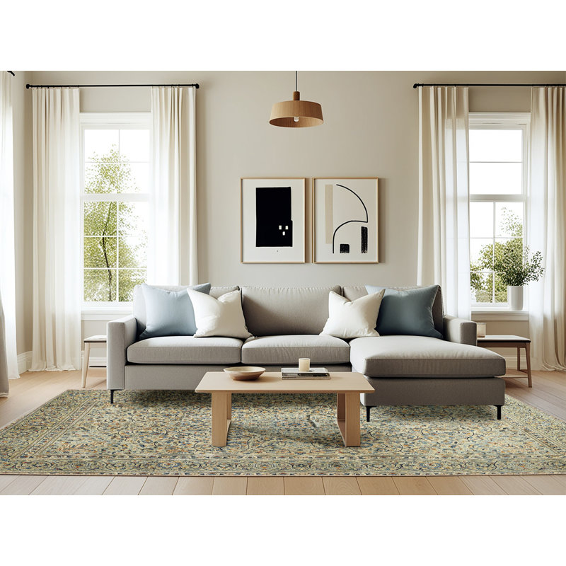 Tapis oriental gris, Rectangle 6 pi x 9 pi