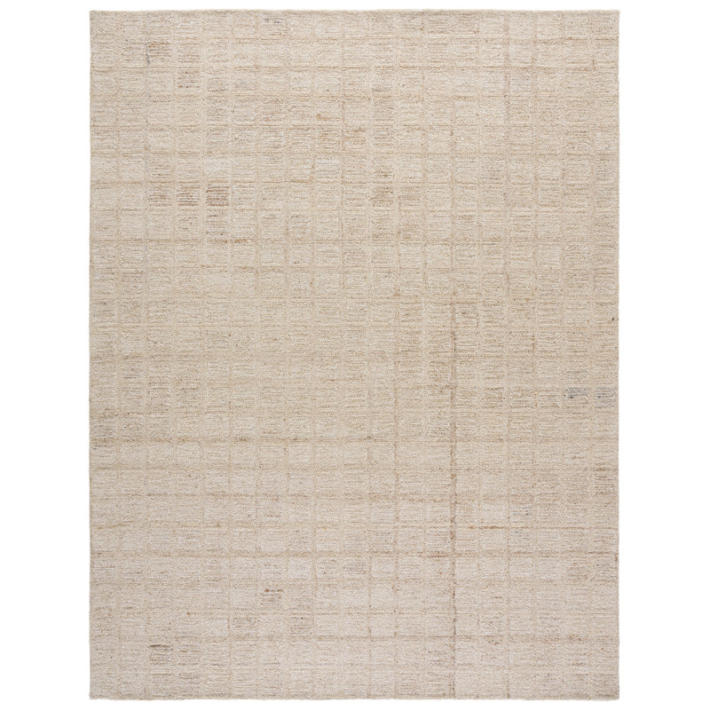 Pine 115 Hand Tufted Wool Pile Geometric Rug, Rectangle 8' x 10'