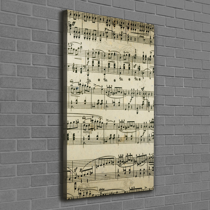 Hartwell Sheet Music - Wrapped Canvas Print