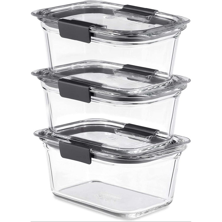 LIBBEY STACK-IT SMALL GLASS FOOD STORAGE CONTAINERS WITH LIDS SET OF 8 NEW!