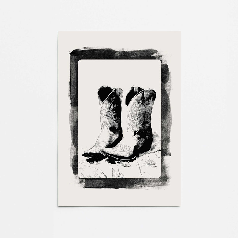 Impression monochromes de cartes occidentales III, H 16 po x l 12 po