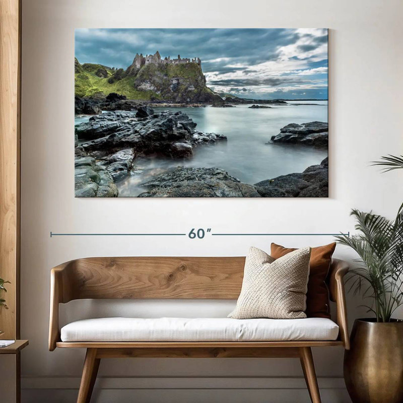 Ravi Irish Dunluce Castle, H 34 po x l 51 po