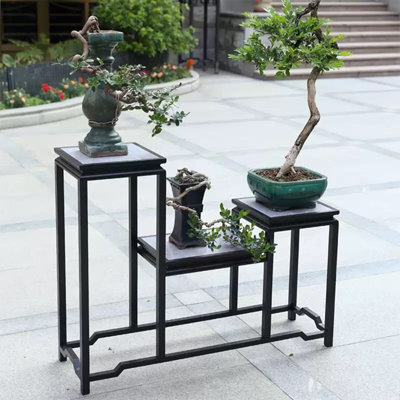 Aluminum alloy flower stand floor type plant stand
