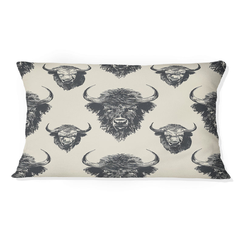 Coussin ivoire ivoire Buffalo