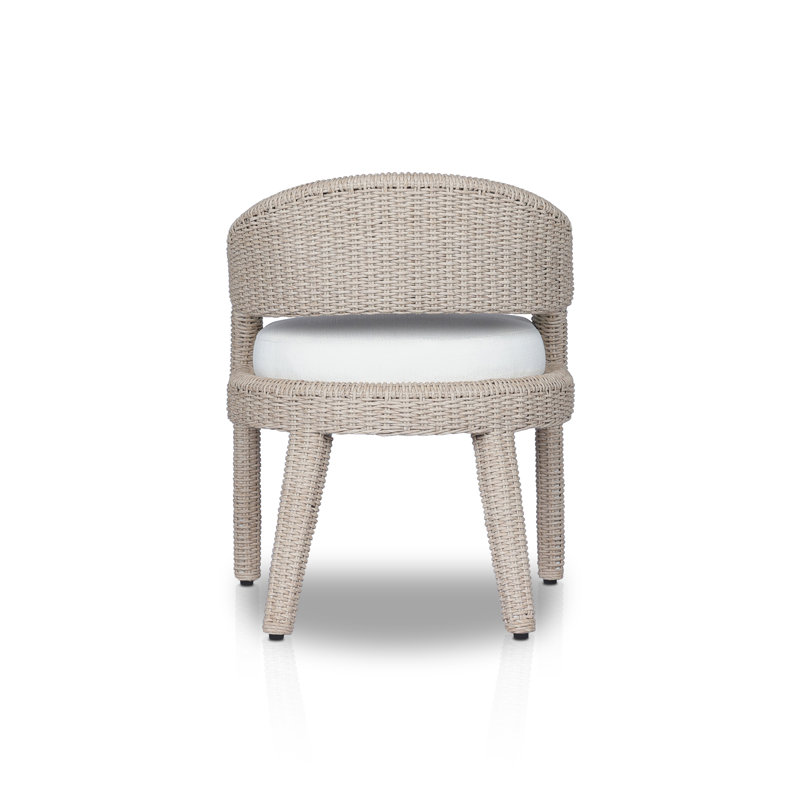 Maxille Outdoor Dining Armchair, Light Brown