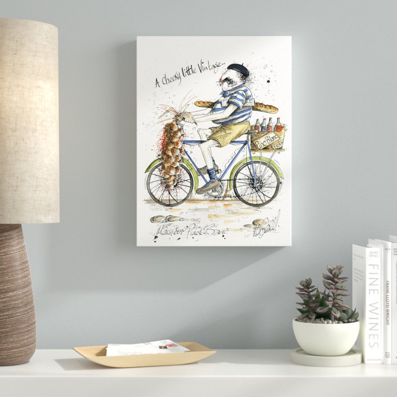 « monsieur blanc », art sur toile, H 19 po x l 14 po