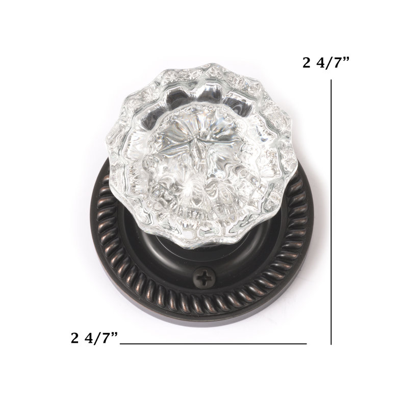 Charleston Knob with Circle Rosette, Venetian Bronze