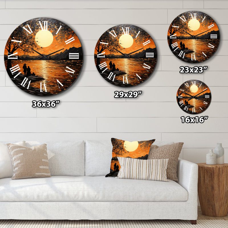 Matherne - Horloge murale plage, Très grand